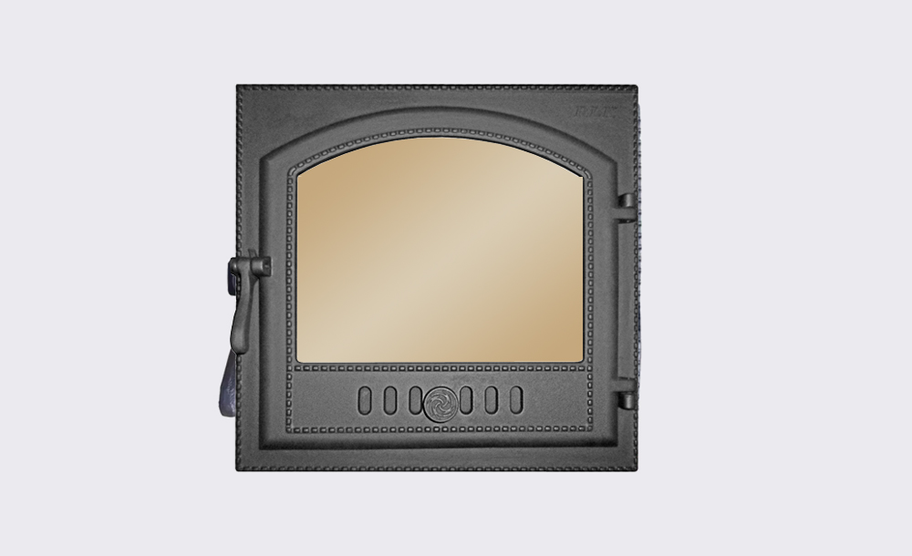 Жаропрочное стекло для каминной дверки ДКГ-7С Светлица 361х306 мм